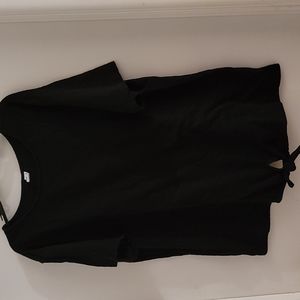 Old Navy black tee with tie waist XXL tall